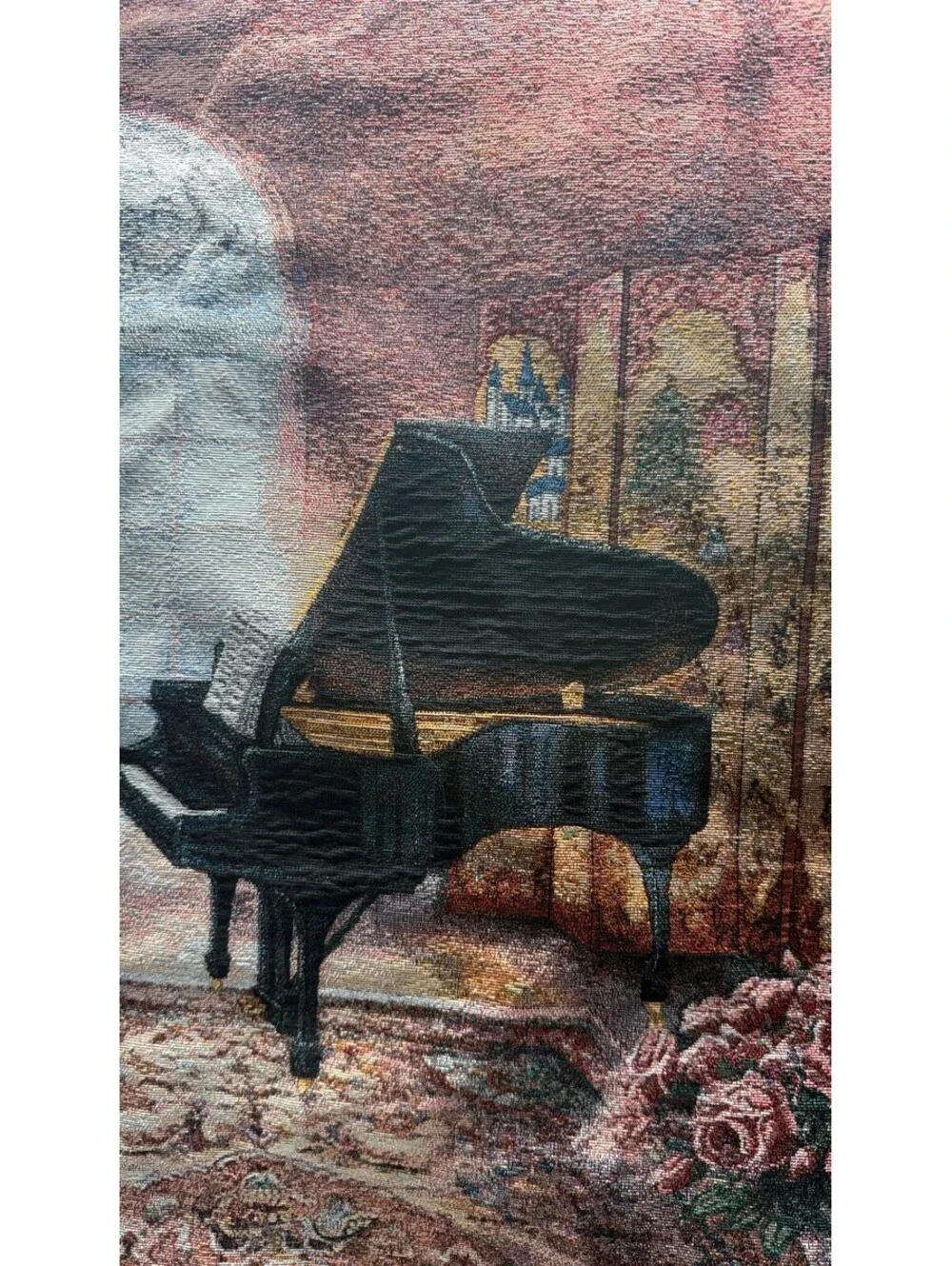 Lena Liu Musical Grand Piano Violin Tapestry Wall Hanging Decor F-6